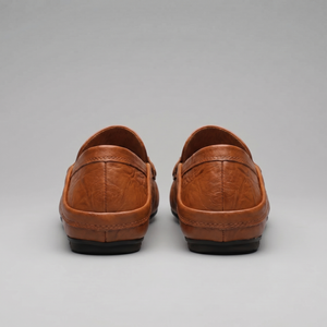 Leather Travel Loafers With Fold-Down Heel