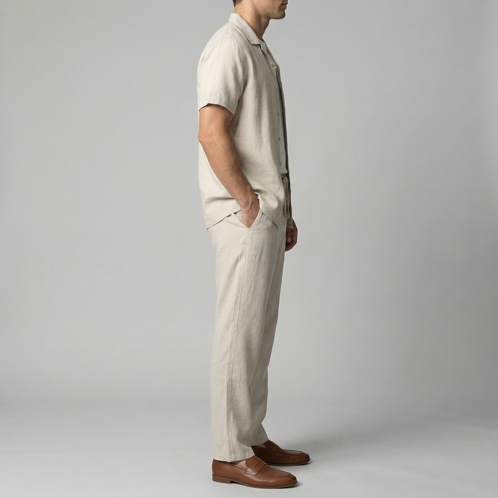 Linen Slim Fit Trousers