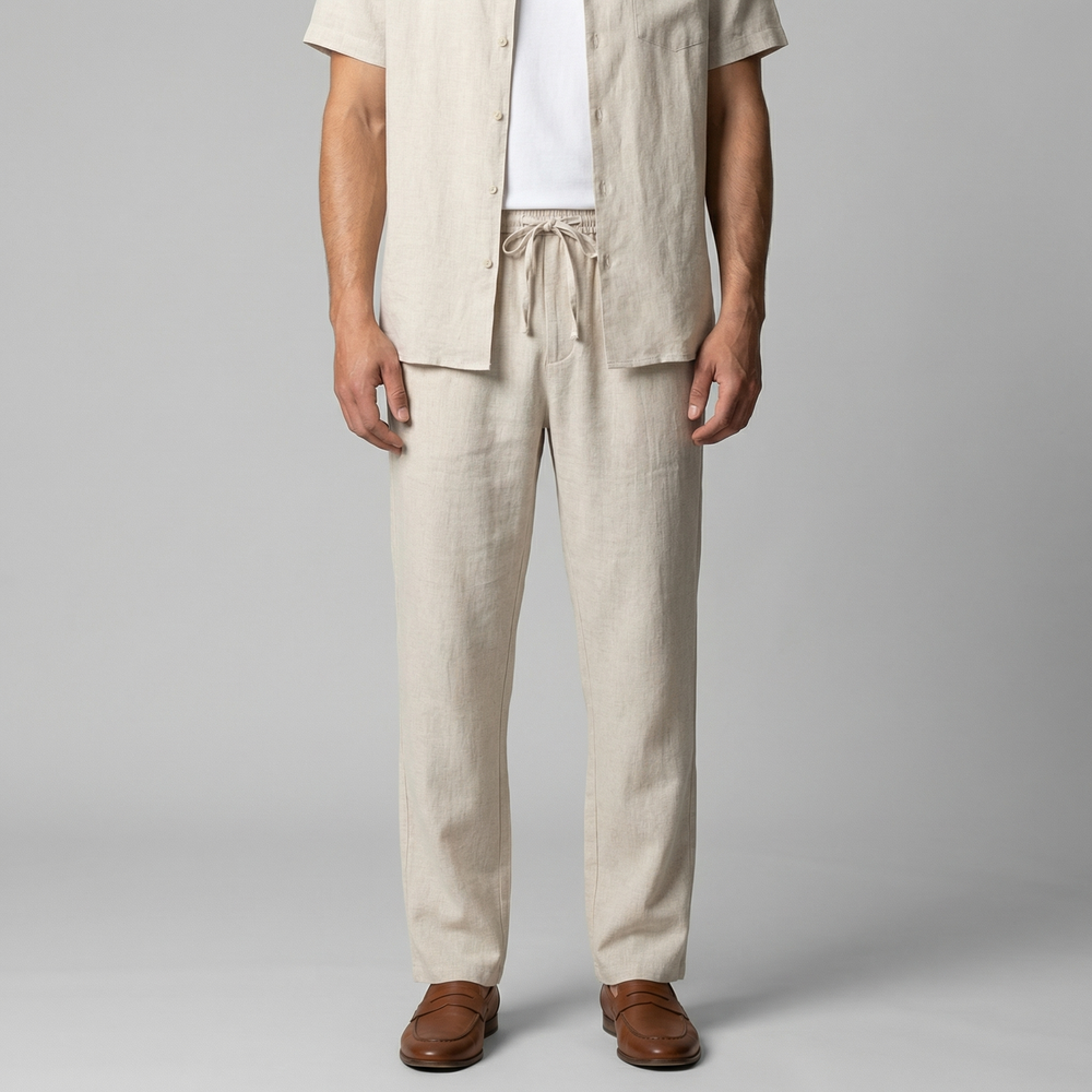 Linen Slim Fit Trousers