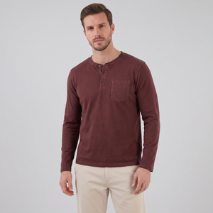 Long Sleeve Henley Shirt
