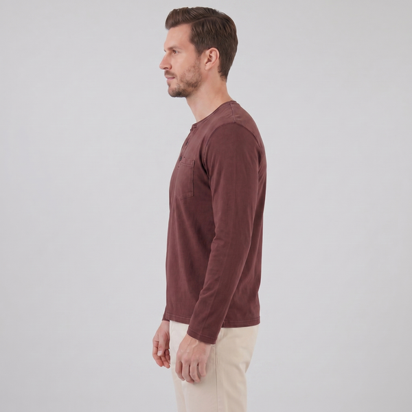 Long Sleeve Henley Shirt