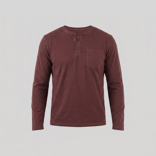 Long Sleeve Henley Shirt