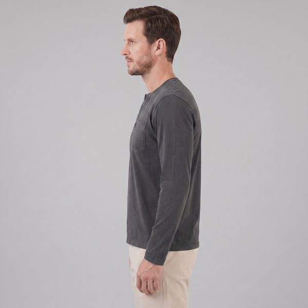 Long Sleeve Henley Shirt