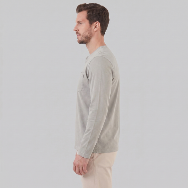 Long Sleeve Henley Shirt