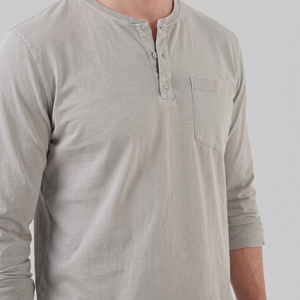 Long Sleeve Henley Shirt
