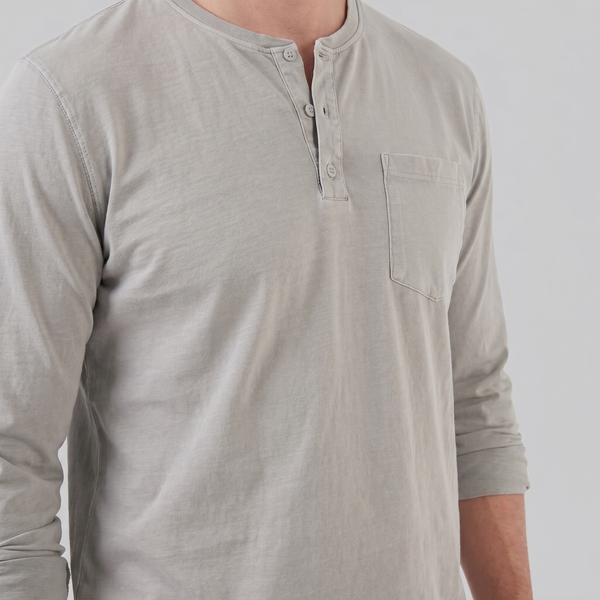 Long Sleeve Henley Shirt