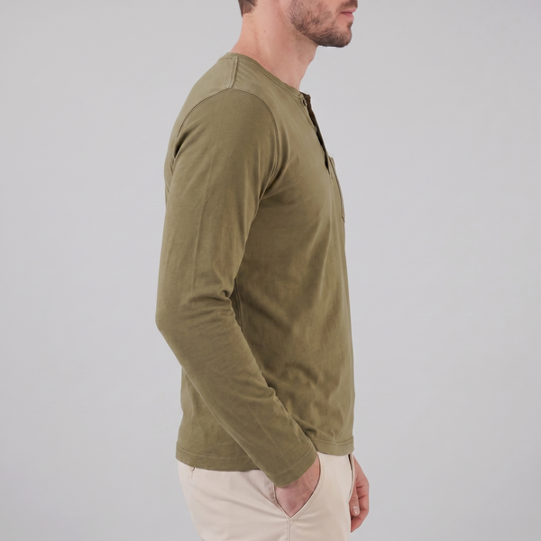 Long Sleeve Henley Shirt