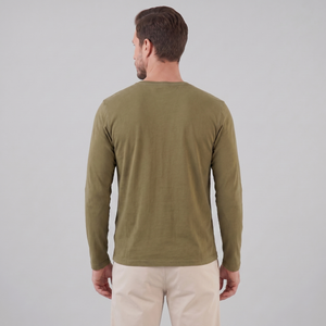 Long Sleeve Henley Shirt