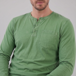 Long Sleeve Henley Shirt