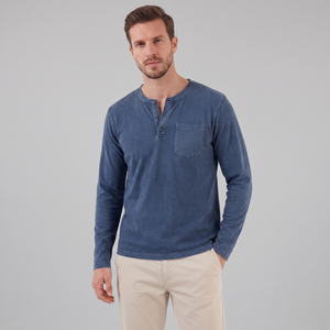 Long Sleeve Henley Shirt