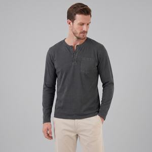 Long Sleeve Henley Shirt