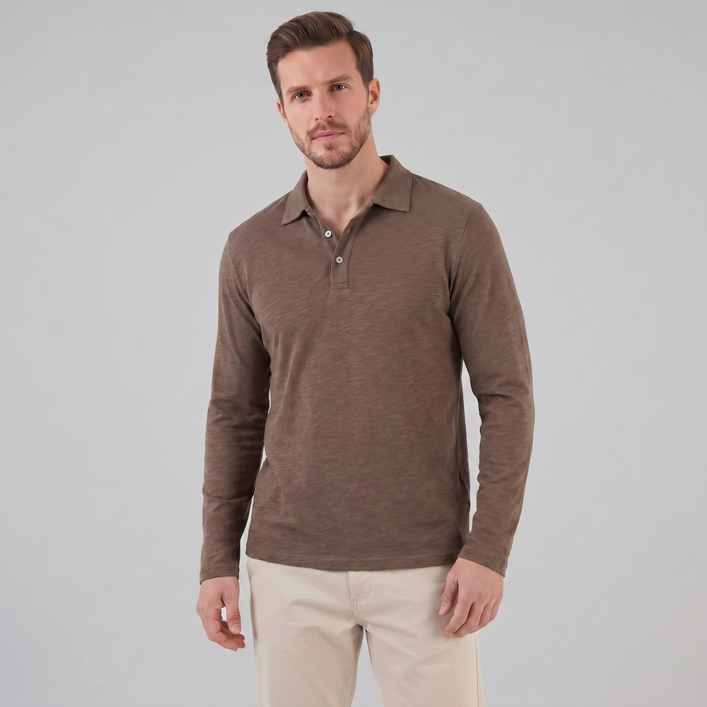 Long Sleeve Polo Shirt