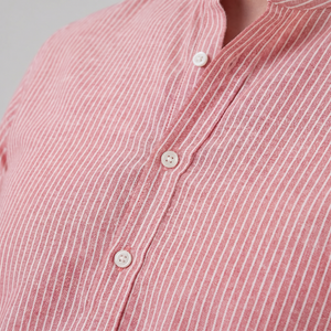 Long Sleeve Striped Henley Shirt