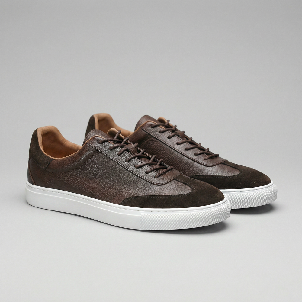 Low-Top Leather Sneakers