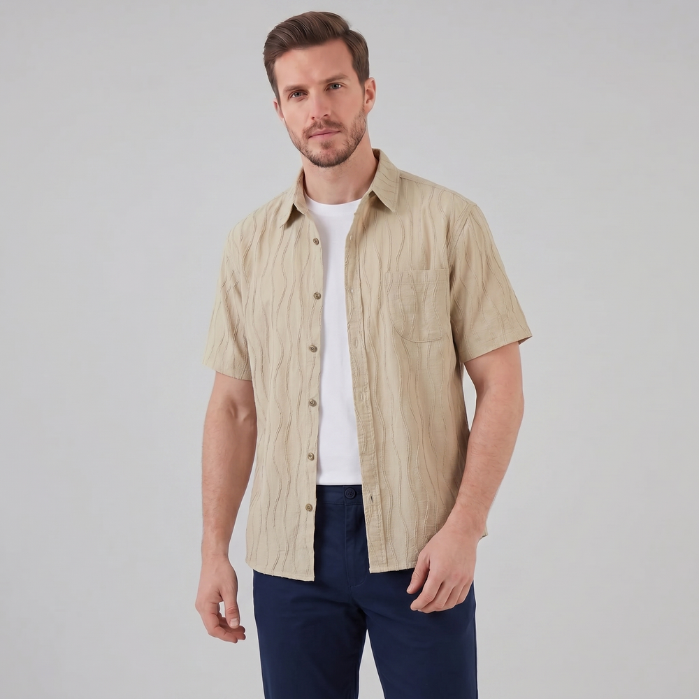 Minimalist Wave Summer Shirt