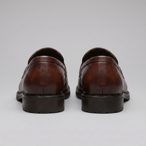 Penny Loafers With Brogue Details
