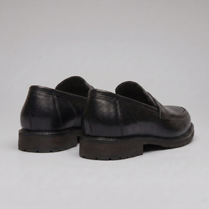 Penny Loafers With Brogue Details
