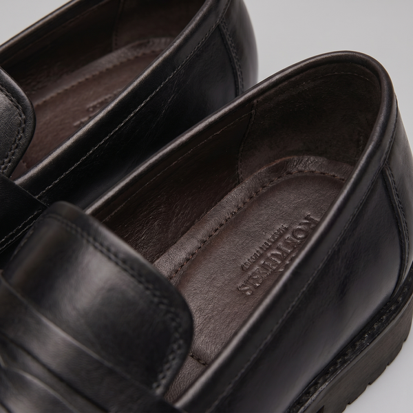 Penny Loafers With Brogue Details