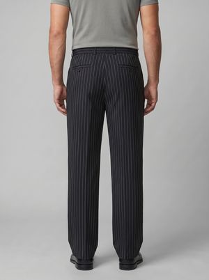 Pinstripe Wide Leg Trousers