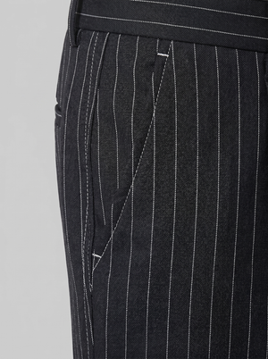 Pinstripe Wide Leg Trousers