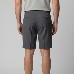 Pleated Tailored Chino Shorts
