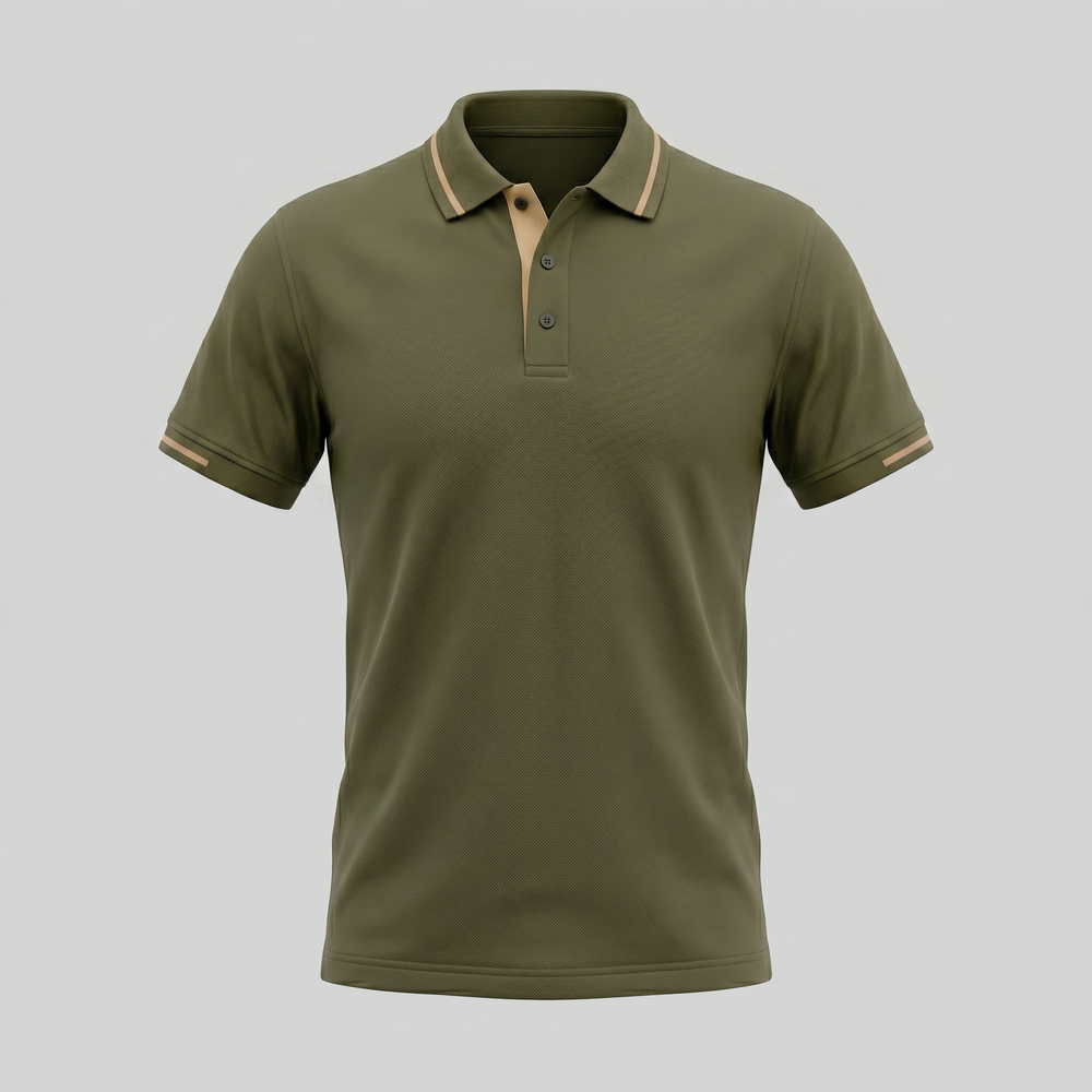 Polo Shirt With Contrast Trim