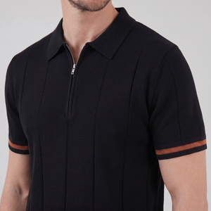 Polo Shirt With Zip Collar