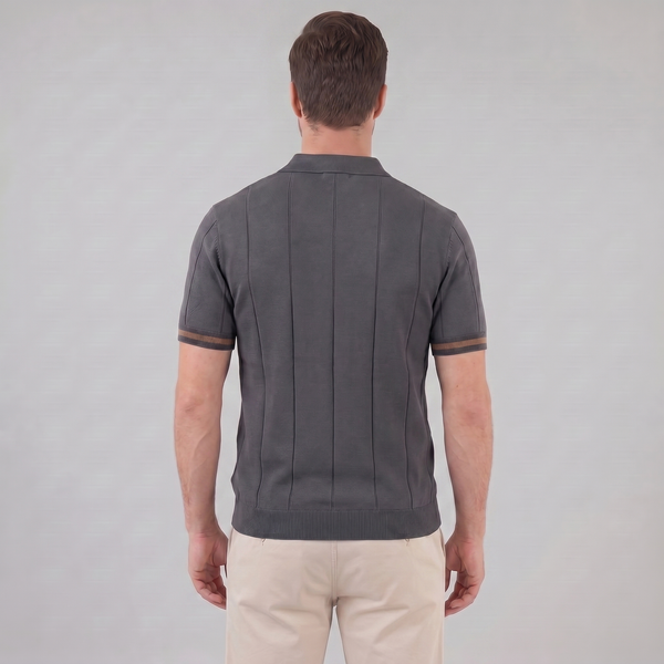 Polo Shirt With Zip Collar