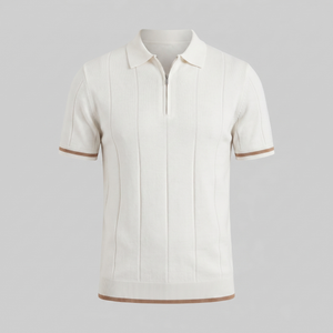 Polo Shirt With Zip Collar