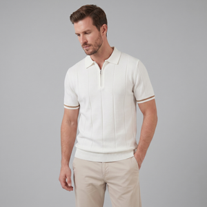 Polo Shirt With Zip Collar