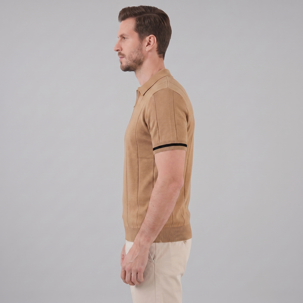 Polo Shirt With Zip Collar