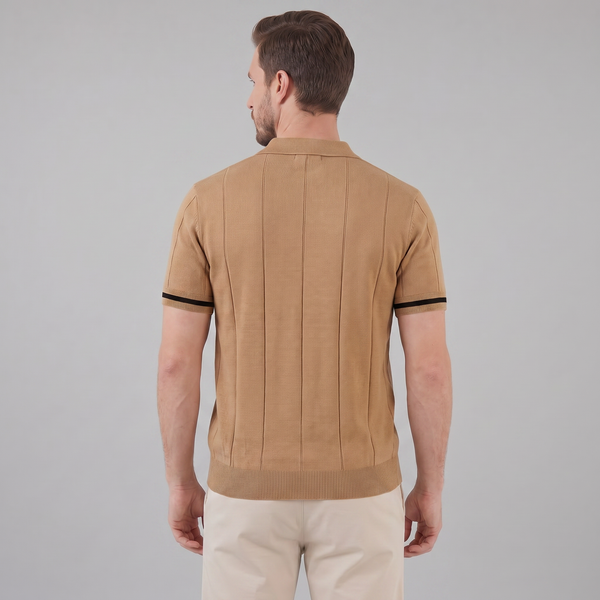 Polo Shirt With Zip Collar