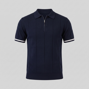Polo Shirt With Zip Collar