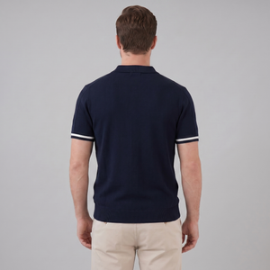 Polo Shirt With Zip Collar