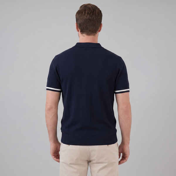 Polo Shirt With Zip Collar