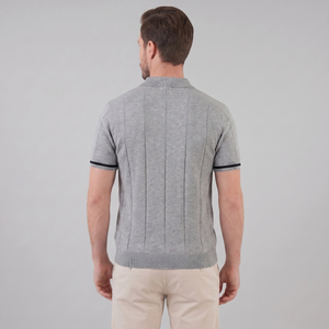 Polo Shirt With Zip Collar