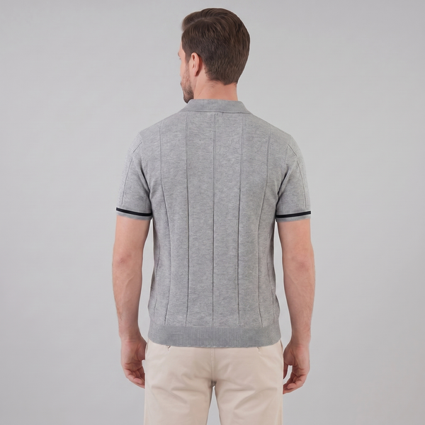 Polo Shirt With Zip Collar