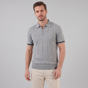Polo Shirt With Zip Collar