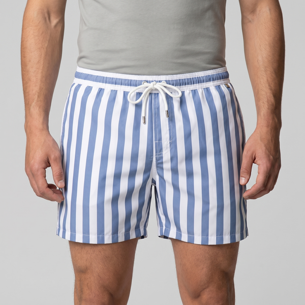 Quick Dry Striped Swim Shorts