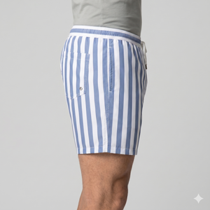 Quick Dry Striped Swim Shorts