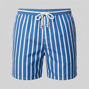 Quick Dry Striped Swim Shorts