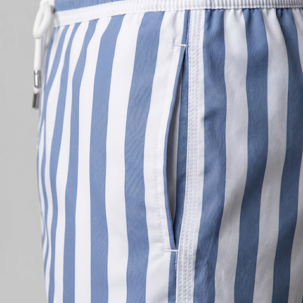 Quick Dry Striped Swim Shorts