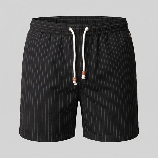 Quick Dry Striped Swim Shorts