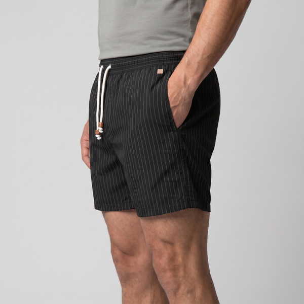 Quick Dry Striped Swim Shorts