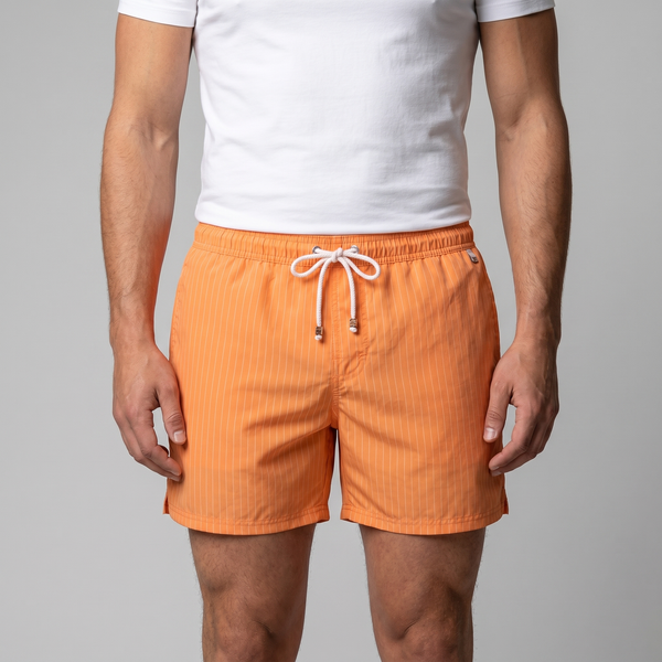 Quick Dry Striped Swim Shorts