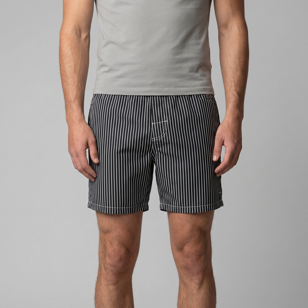 Quick Dry Striped Swim Shorts