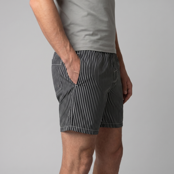 Quick Dry Striped Swim Shorts