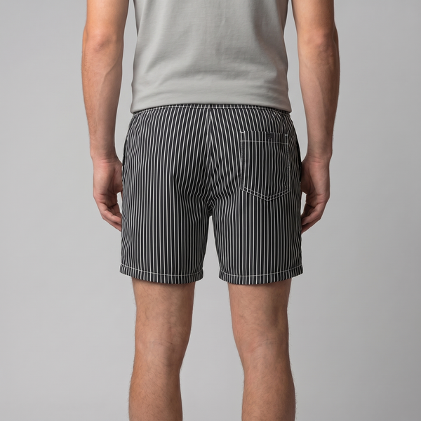 Quick Dry Striped Swim Shorts