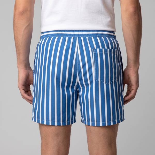 Quick Dry Striped Swim Shorts