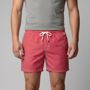 Quick Dry Striped Swim Shorts